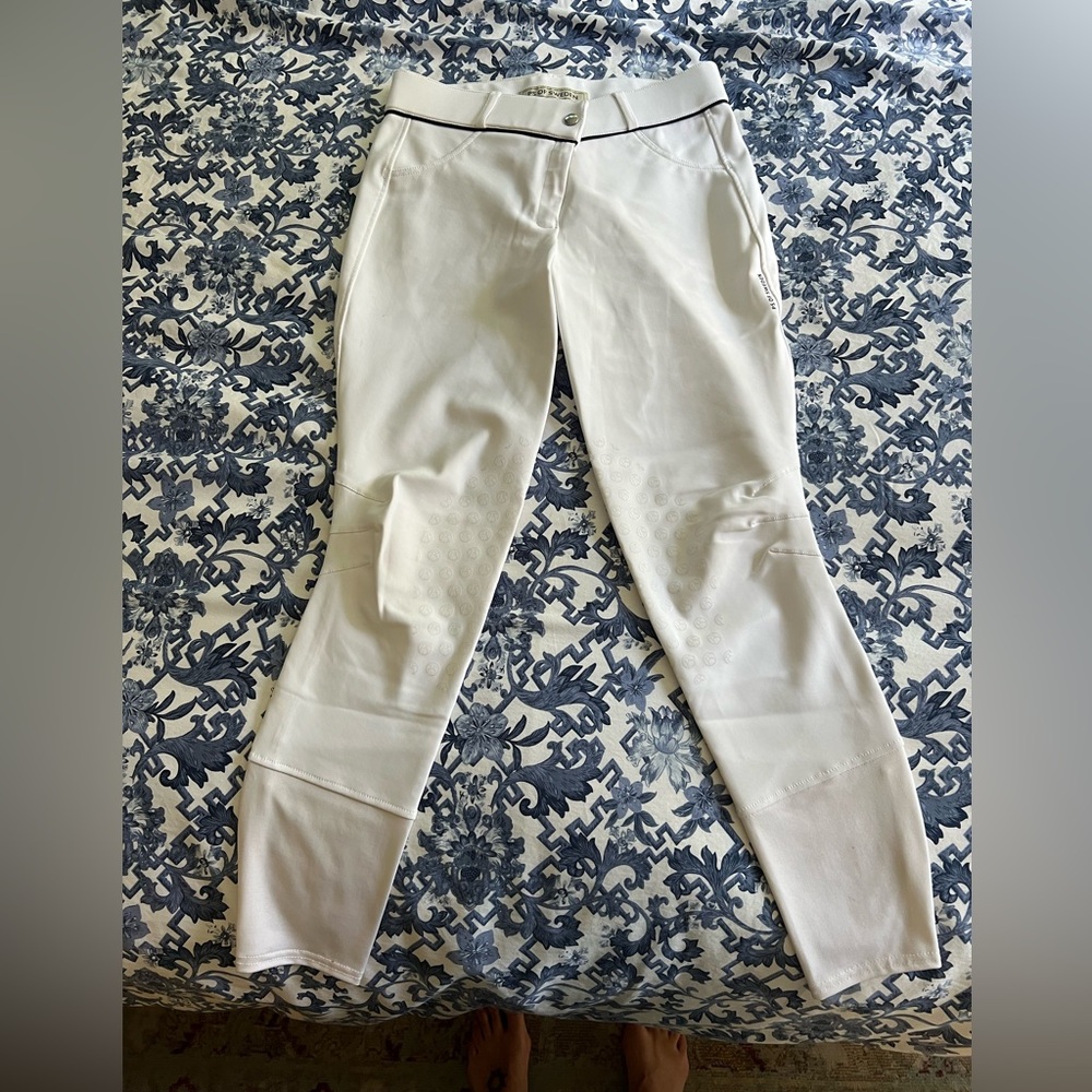 Ps of Sweden Louisa white knee patch